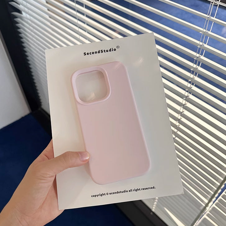 5color simple pastel iPhone case