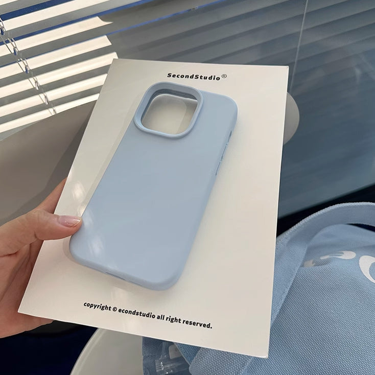 5color simple pastel iPhone case