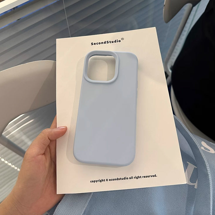 5color simple pastel iPhone case