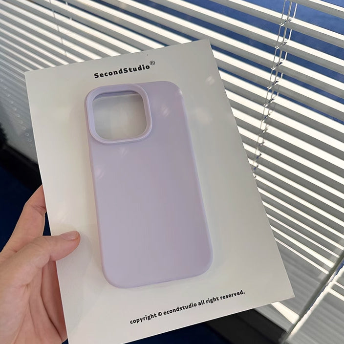 5color simple pastel iPhone case
