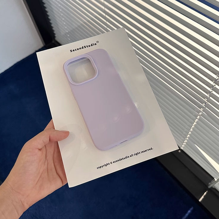 5color simple pastel iPhone case