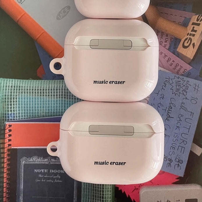 baby pink logo Airpods case