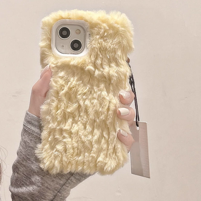 4color pastel poodle fur iPhone case