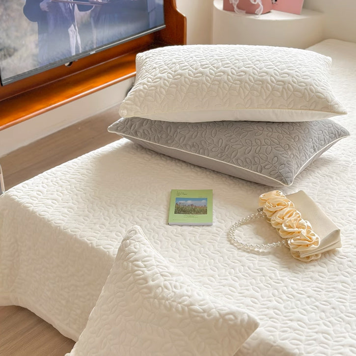 6color leaf velvet mattress sheets & pillow sheets