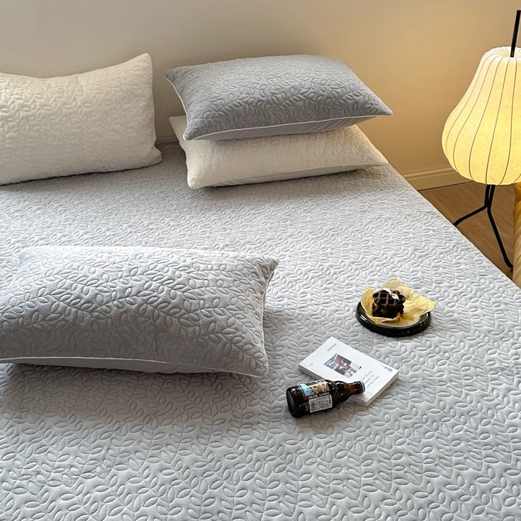 6color leaf velvet mattress sheets & pillow sheets