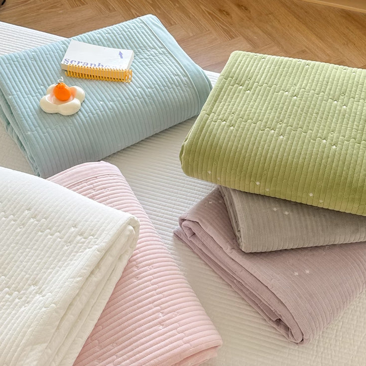 6color rib velvet mattress sheets & pillow sheets