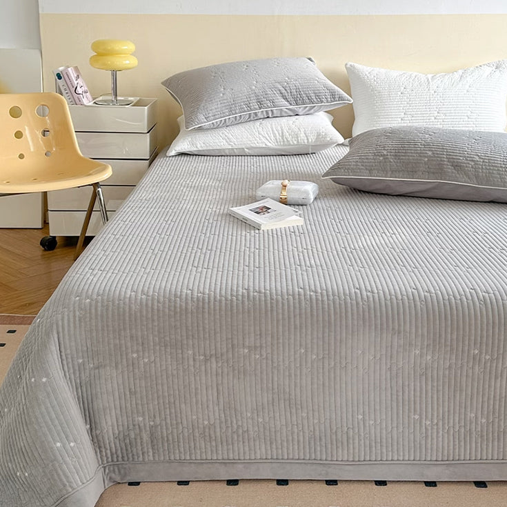 6color rib velvet mattress sheets & pillow sheets