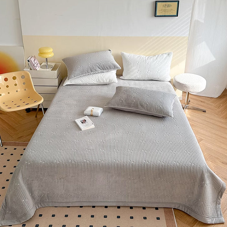 6color rib velvet mattress sheets & pillow sheets