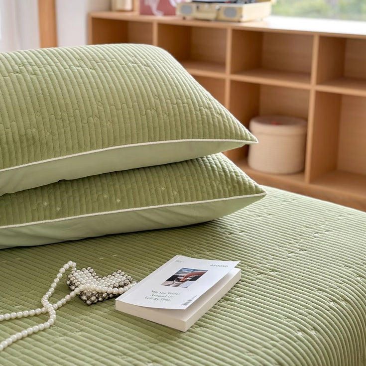 6color rib velvet mattress sheets & pillow sheets