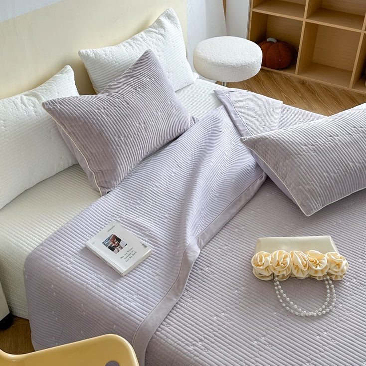 6color rib velvet mattress sheets & pillow sheets