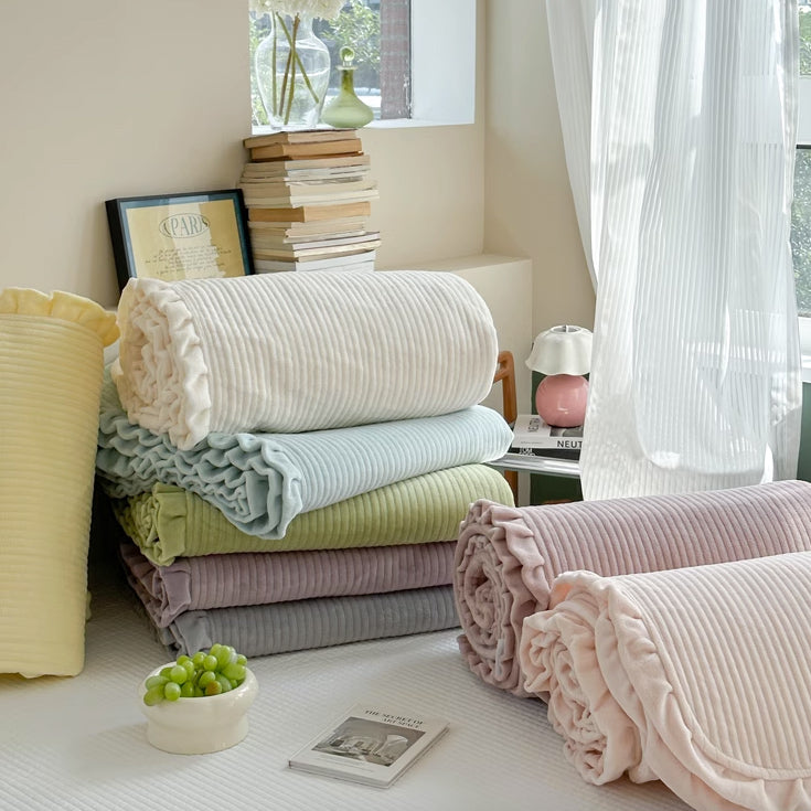 8color frill velvet mattress sheets & pillow sheets