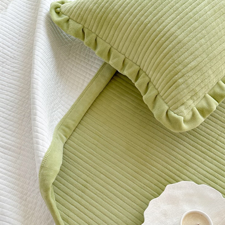 8color frill velvet mattress sheets & pillow sheets