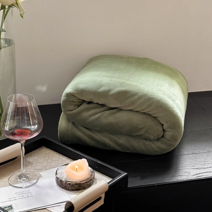 12color two tone velvet quilt cover & pillow sheets