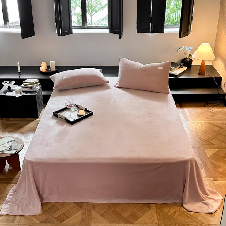 10color milk velvet mattress sheets & pillow sheets