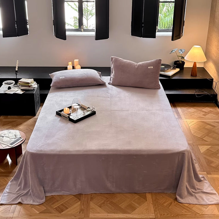 10color milk velvet mattress sheets & pillow sheets