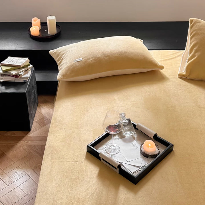 10color milk velvet mattress sheets & pillow sheets