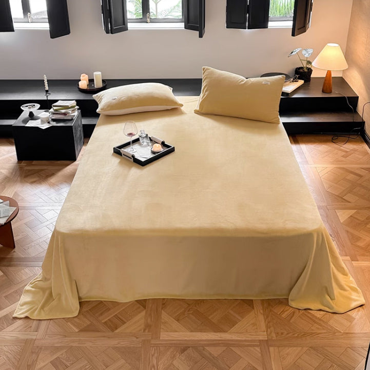 10color milk velvet mattress sheets & pillow sheets