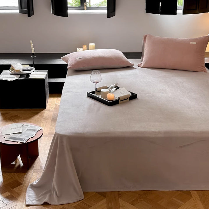 10color milk velvet mattress sheets & pillow sheets