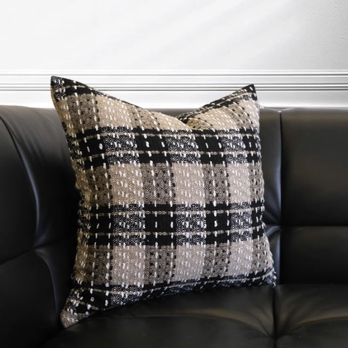 3color fluffy tweed cushion