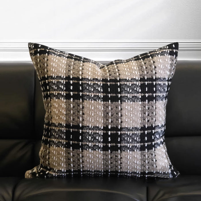 3color fluffy tweed cushion