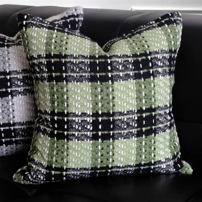3color fluffy tweed cushion