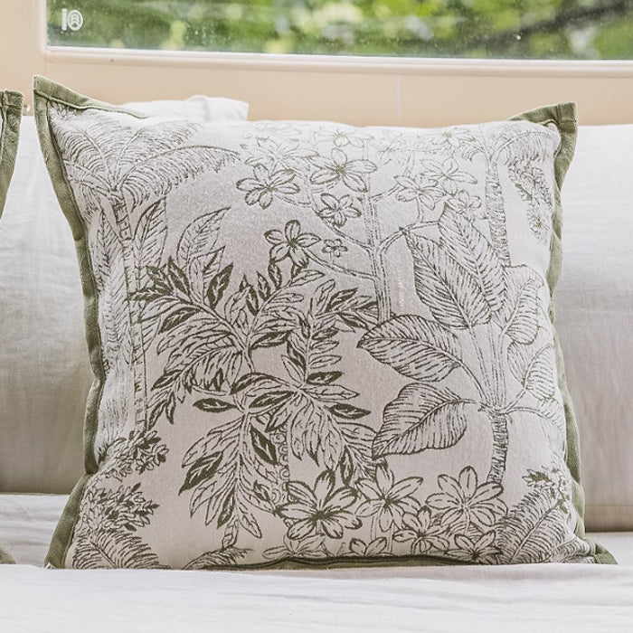 4design jacquard flower cushion