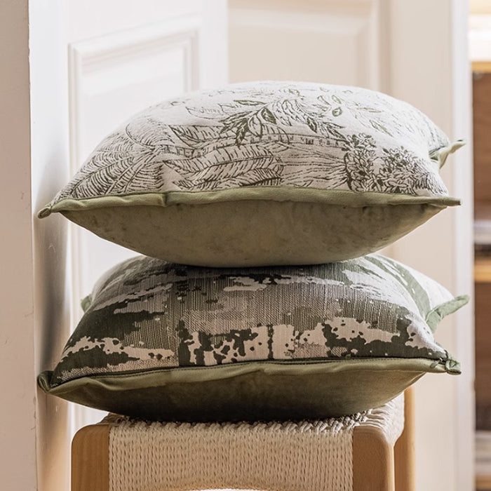 4design jacquard flower cushion