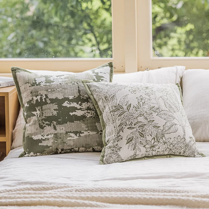 4design jacquard flower cushion