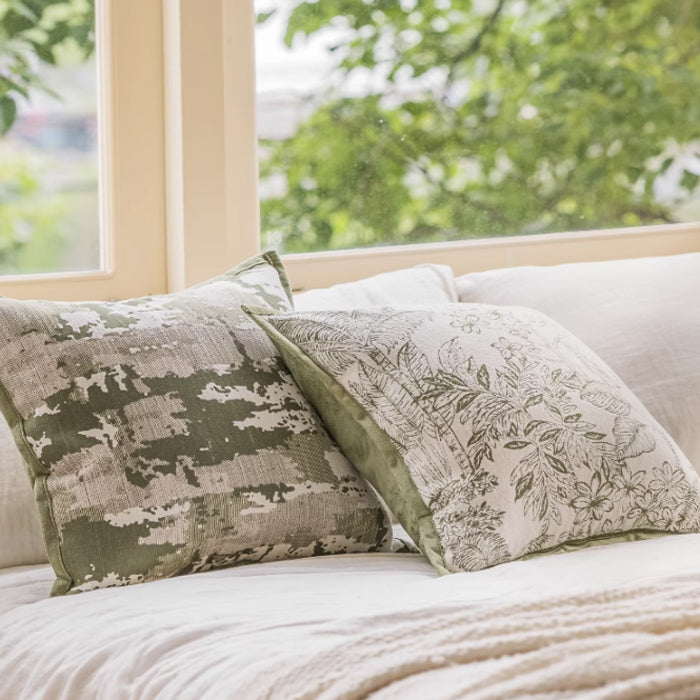 4design jacquard flower cushion