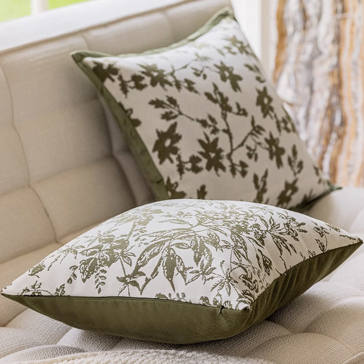 4design jacquard flower cushion