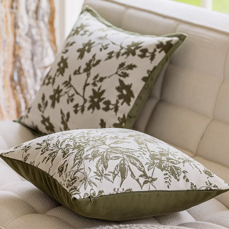 4design jacquard flower cushion