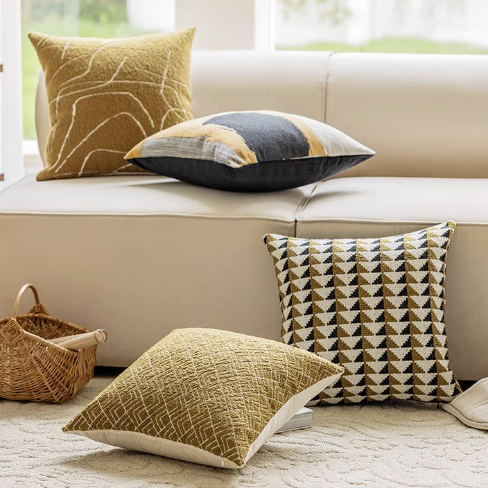 4design yellow modern cushion