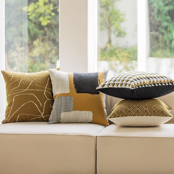 4design yellow modern cushion