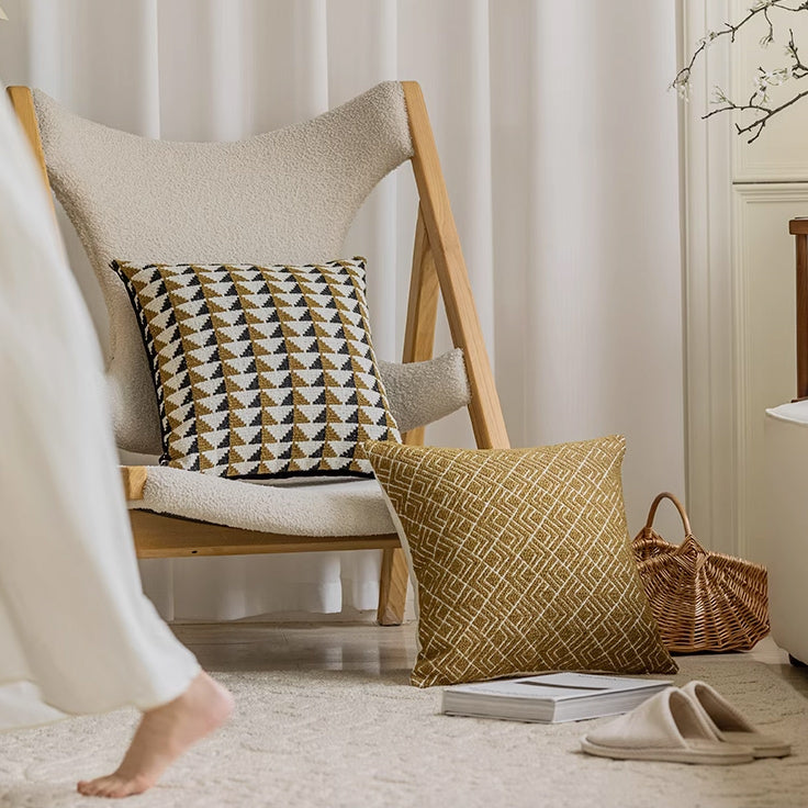 4design yellow modern cushion