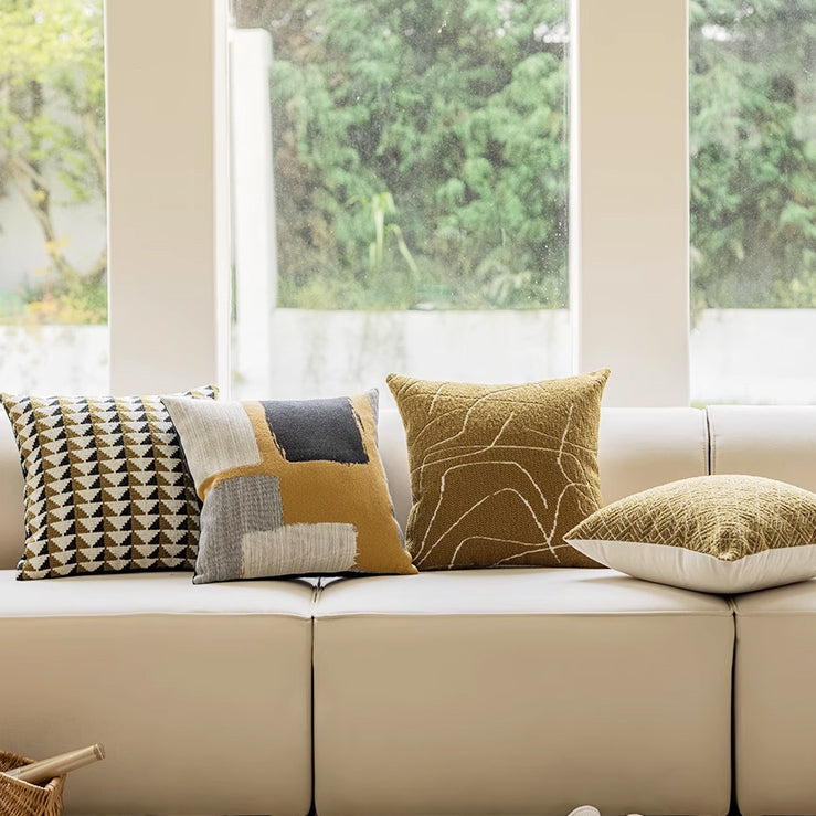 4design yellow modern cushion