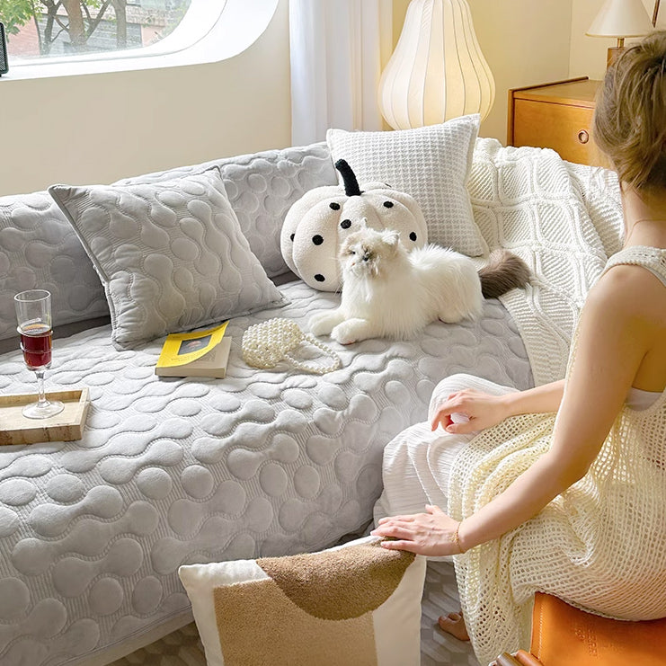 7color bubble sofa cover