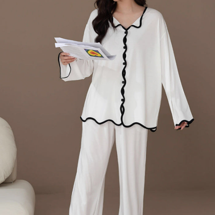 2color wave piping room wear