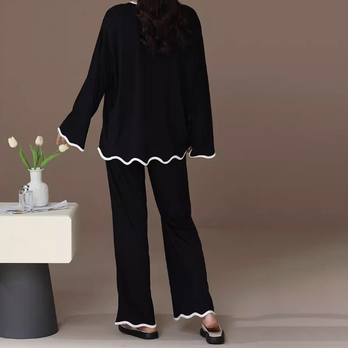 2color wave piping room wear
