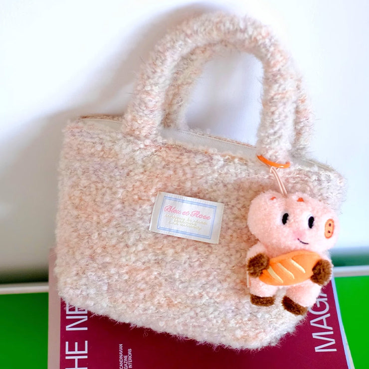 mix knit mini bag