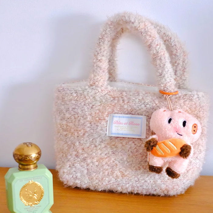 mix knit mini bag