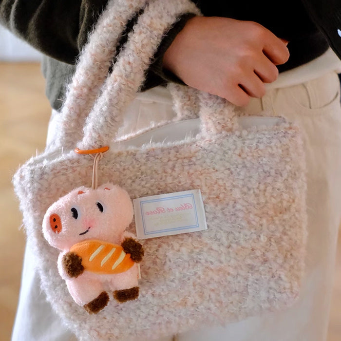 mix knit mini bag