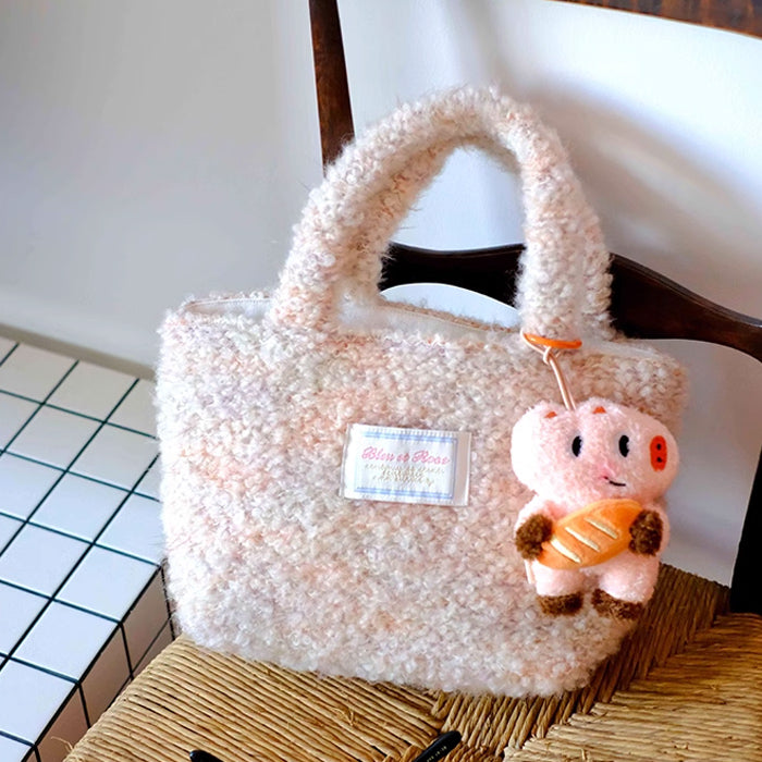 mix knit mini bag