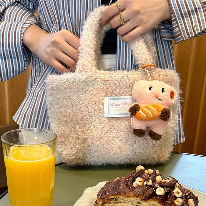 mix knit mini bag