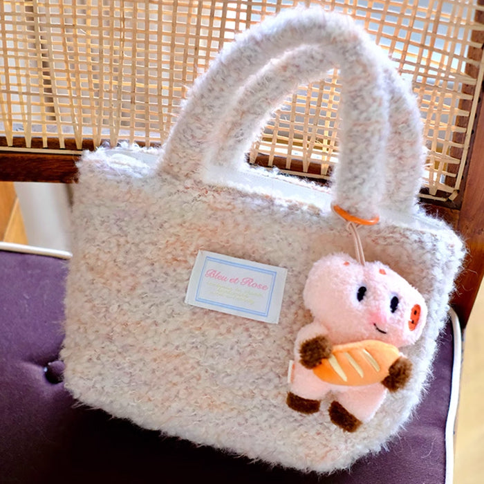 mix knit mini bag