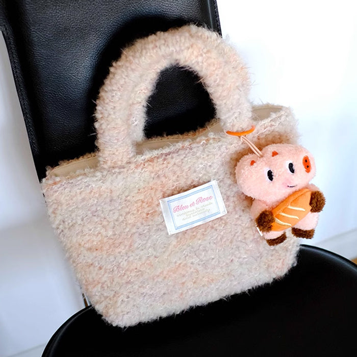 mix knit mini bag