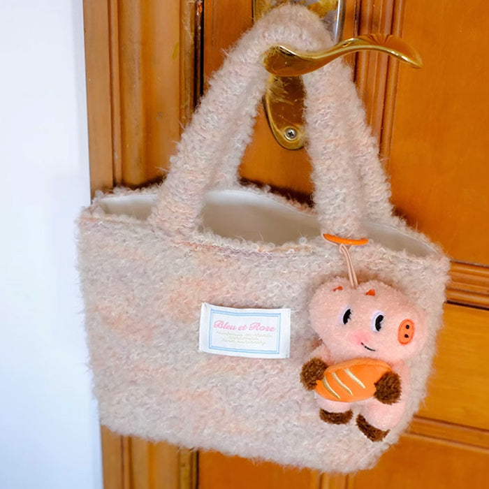 mix knit mini bag