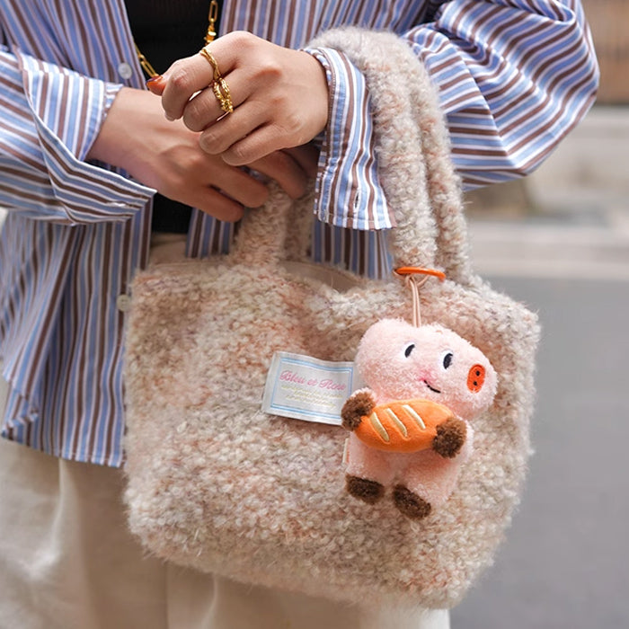 mix knit mini bag
