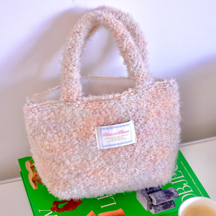 mix knit mini bag