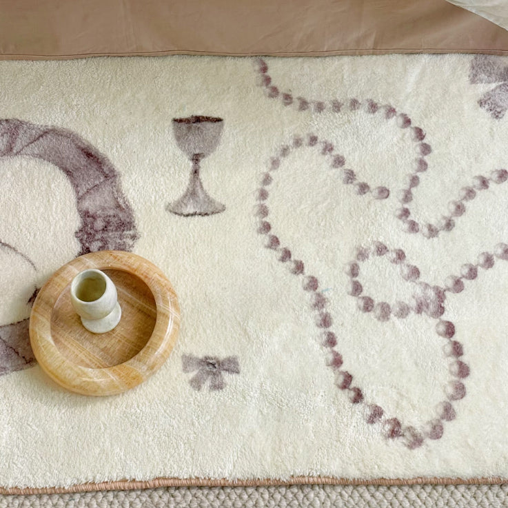 classical print floor mat