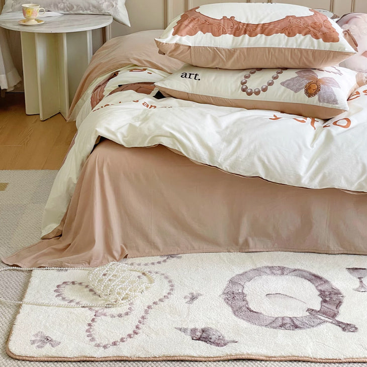 classical print floor mat